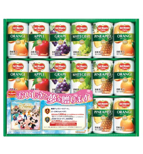 〈キッコーマン飲料〉100%果汁飲料ギフトKDF-20R