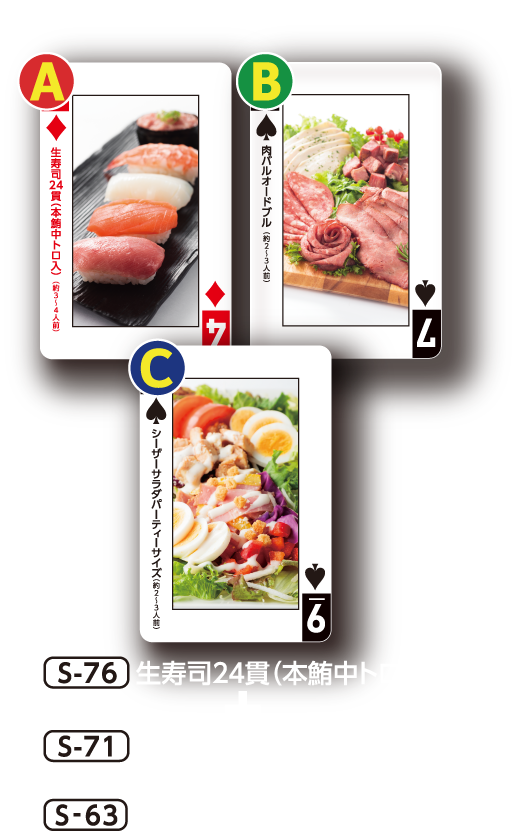 生寿司24貫（本鮪中トロ入）＋肉バルオードブル＋シーザーサラダパーティーサイズ