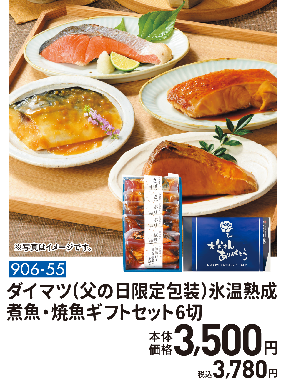 906-55 ダイマツ (父の日限定包装)氷温熟成 煮魚・焼魚ギフトセット6切