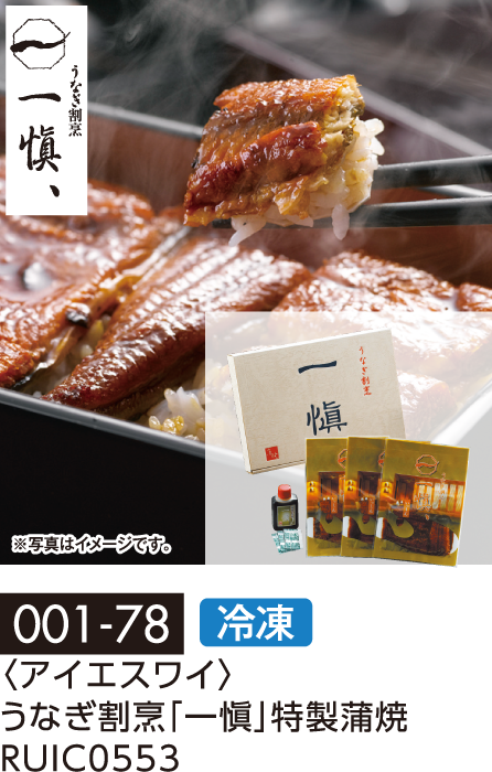 〈アイエスワイ〉うなぎ割烹「一愼」特製蒲焼 RUIC0553